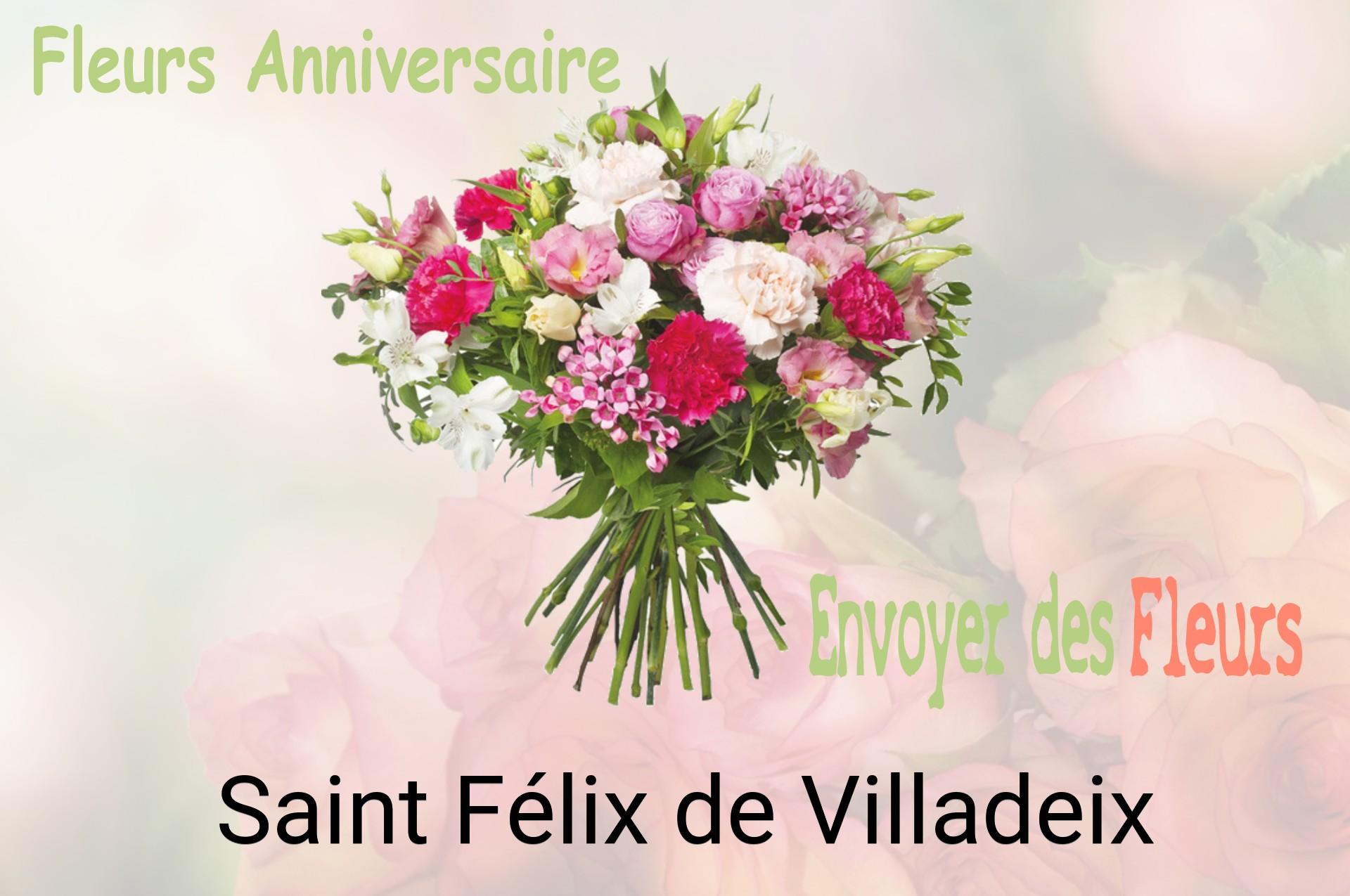 Bouquet de fleurs d’anniversaire livré à Saint-Félix-de-Villadeix
